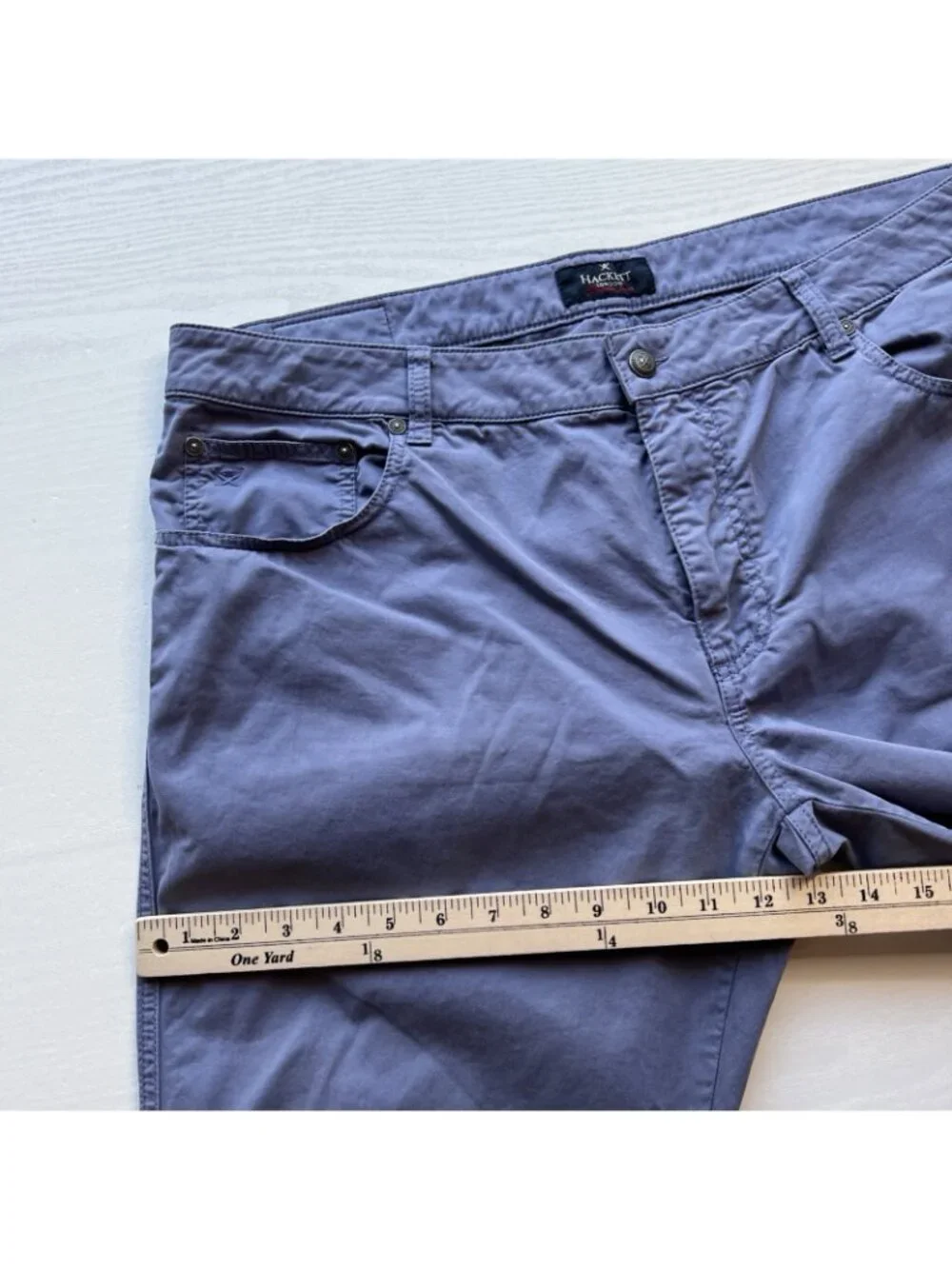 Hackett Core 5 Pocket Trinity Pants Mens 40x30 Slim Fit Stretch Cotton - Picture 13 of 16